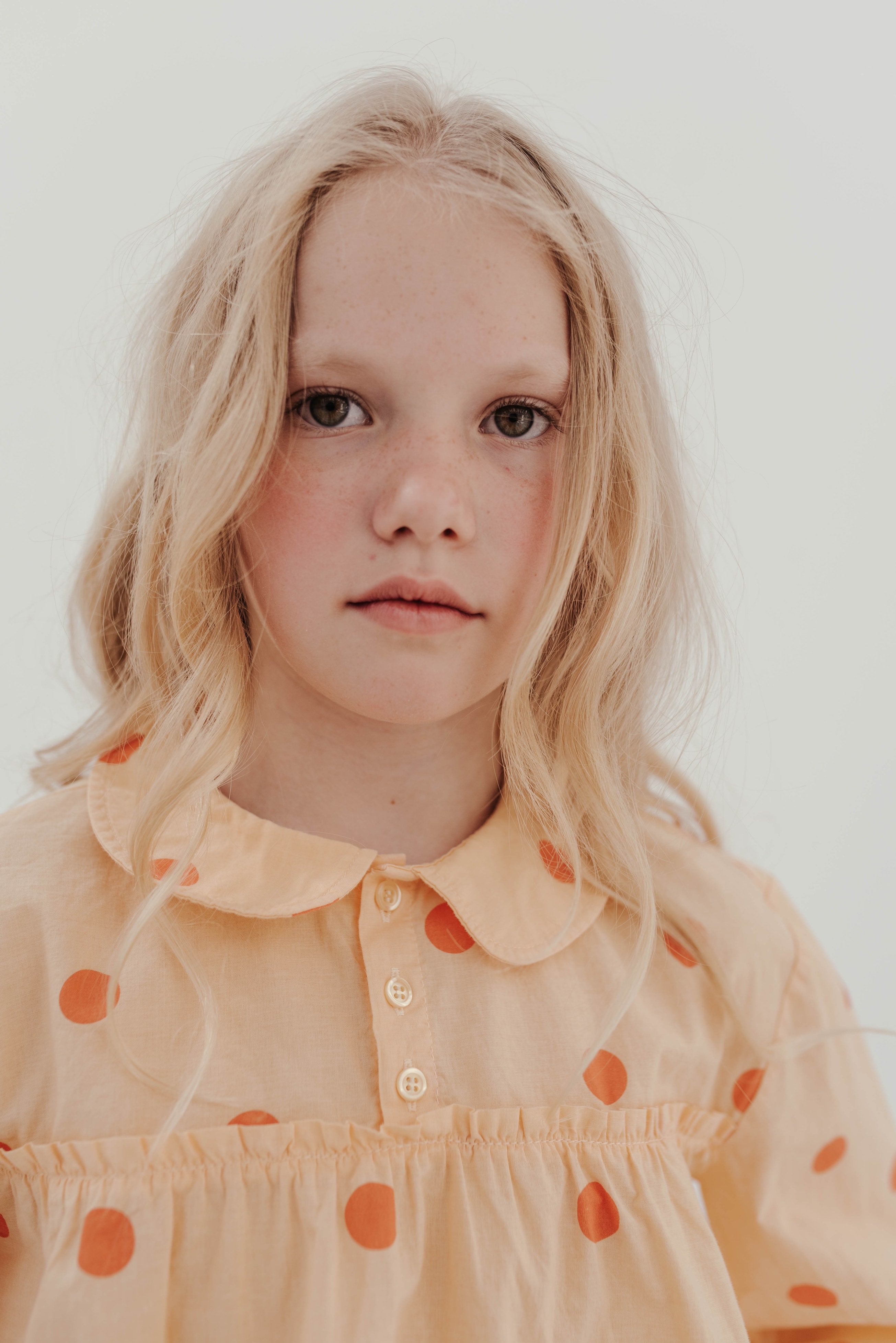 Blouse Fancy Collar Soft Tango Dot