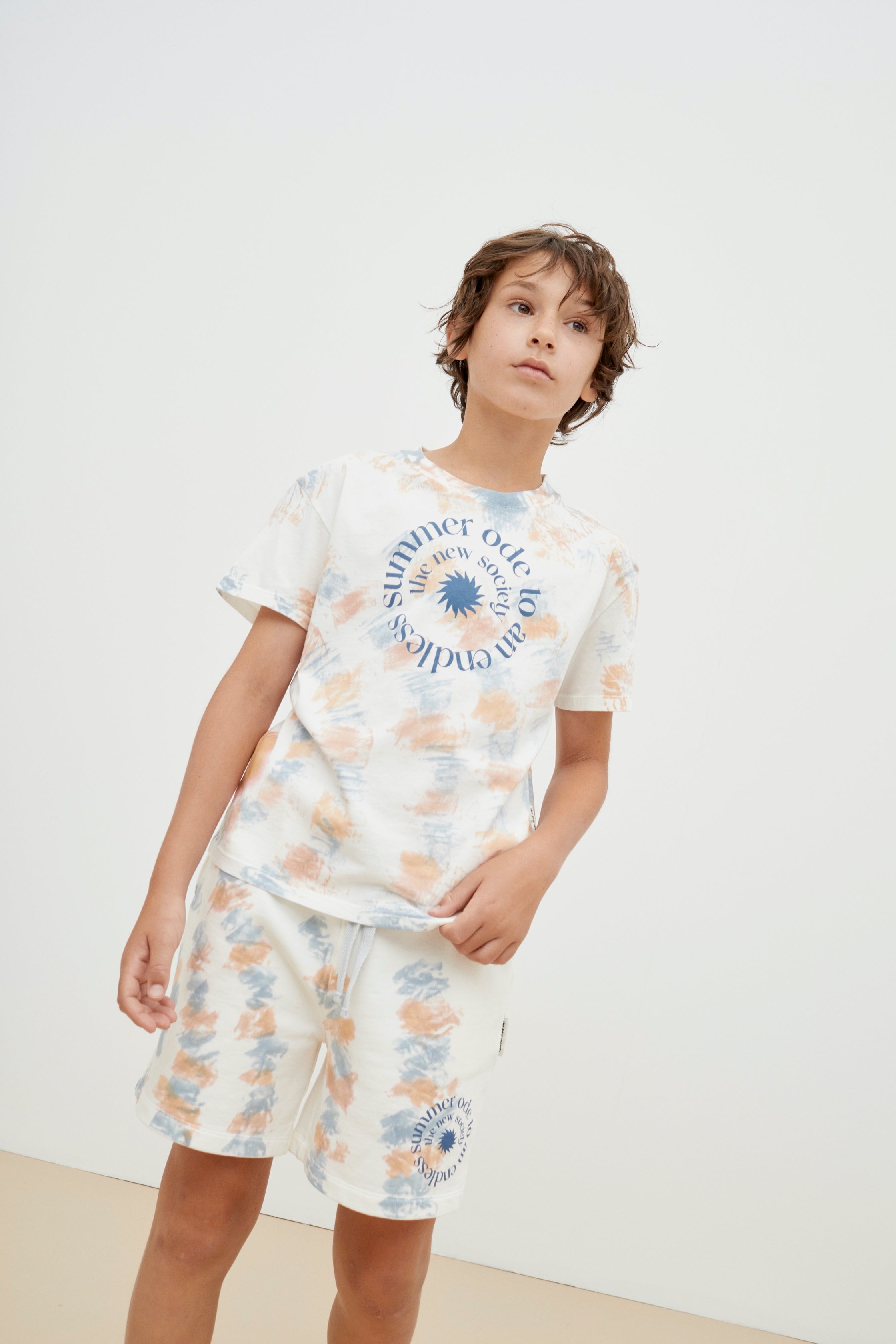 Bermuda Enrico Tie Dye Nebbia