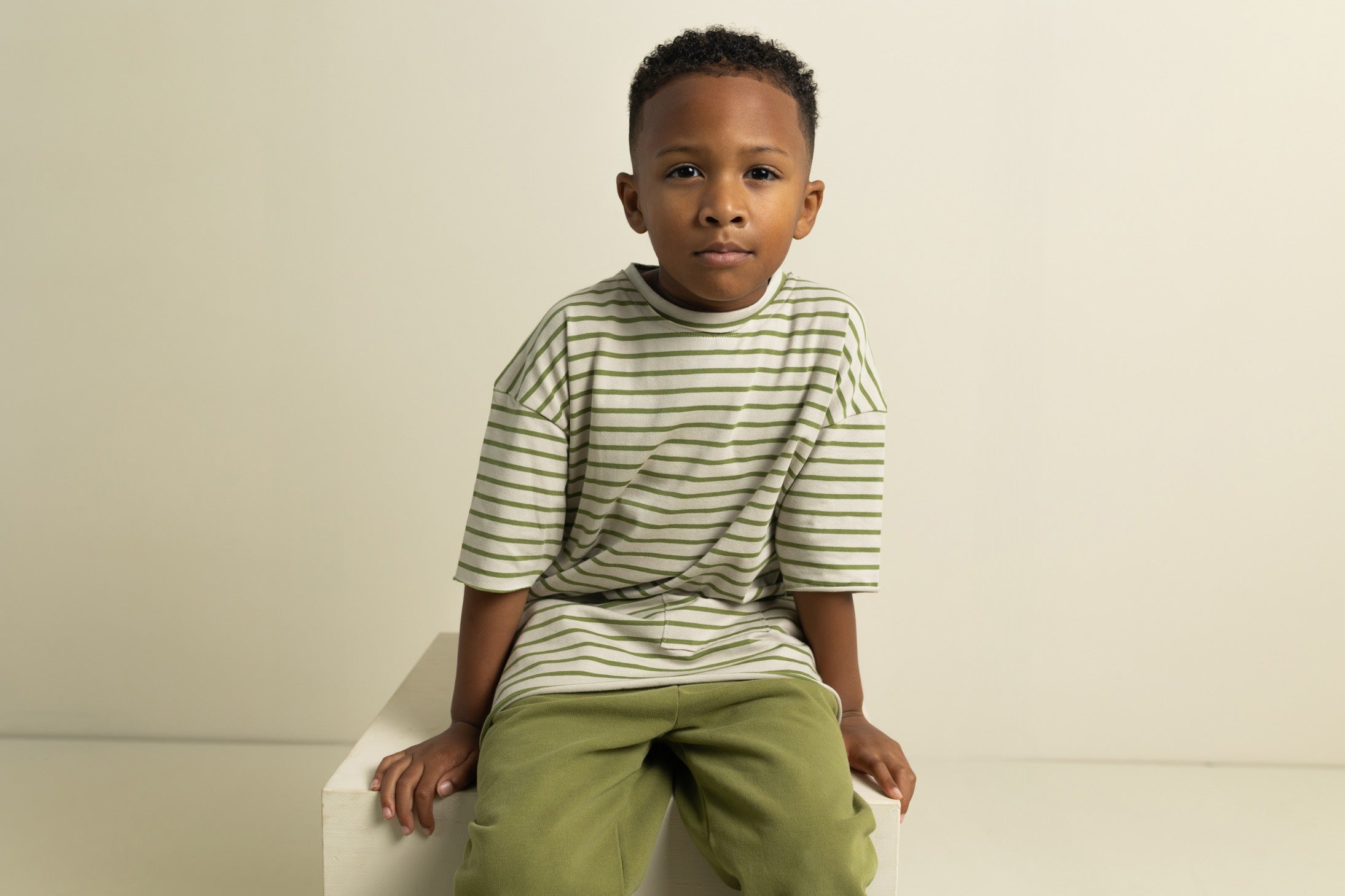 Oversized T-shirt Twig Stripes