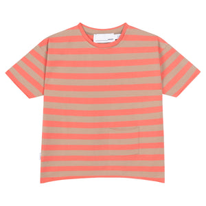 Oversized T-shirt Salmon Stripes CC