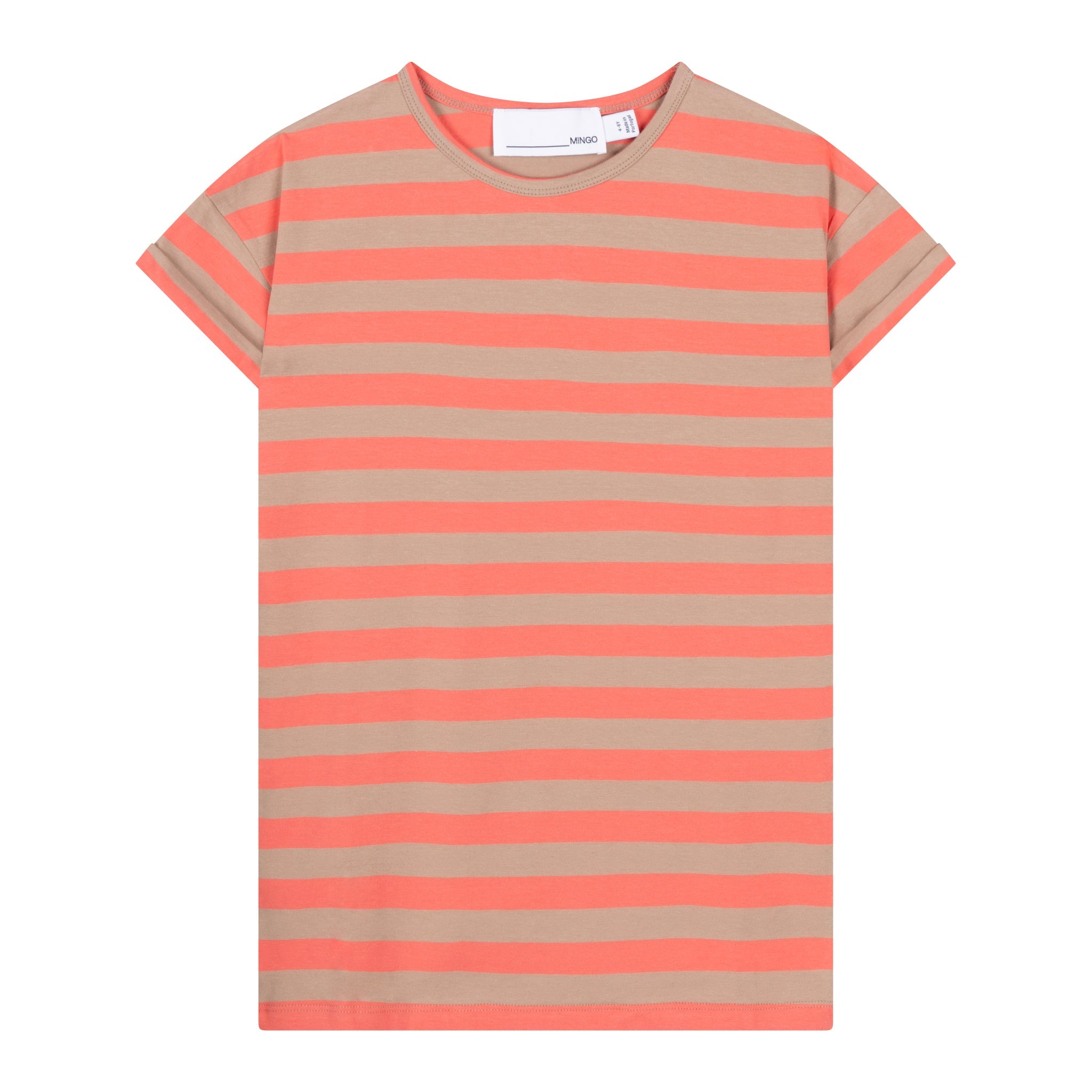 T-shirt Dress Salmon Stripes CC
