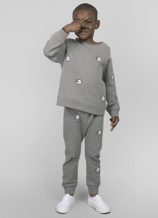 Pant Baggy Wynken Scatter Grey Ecru