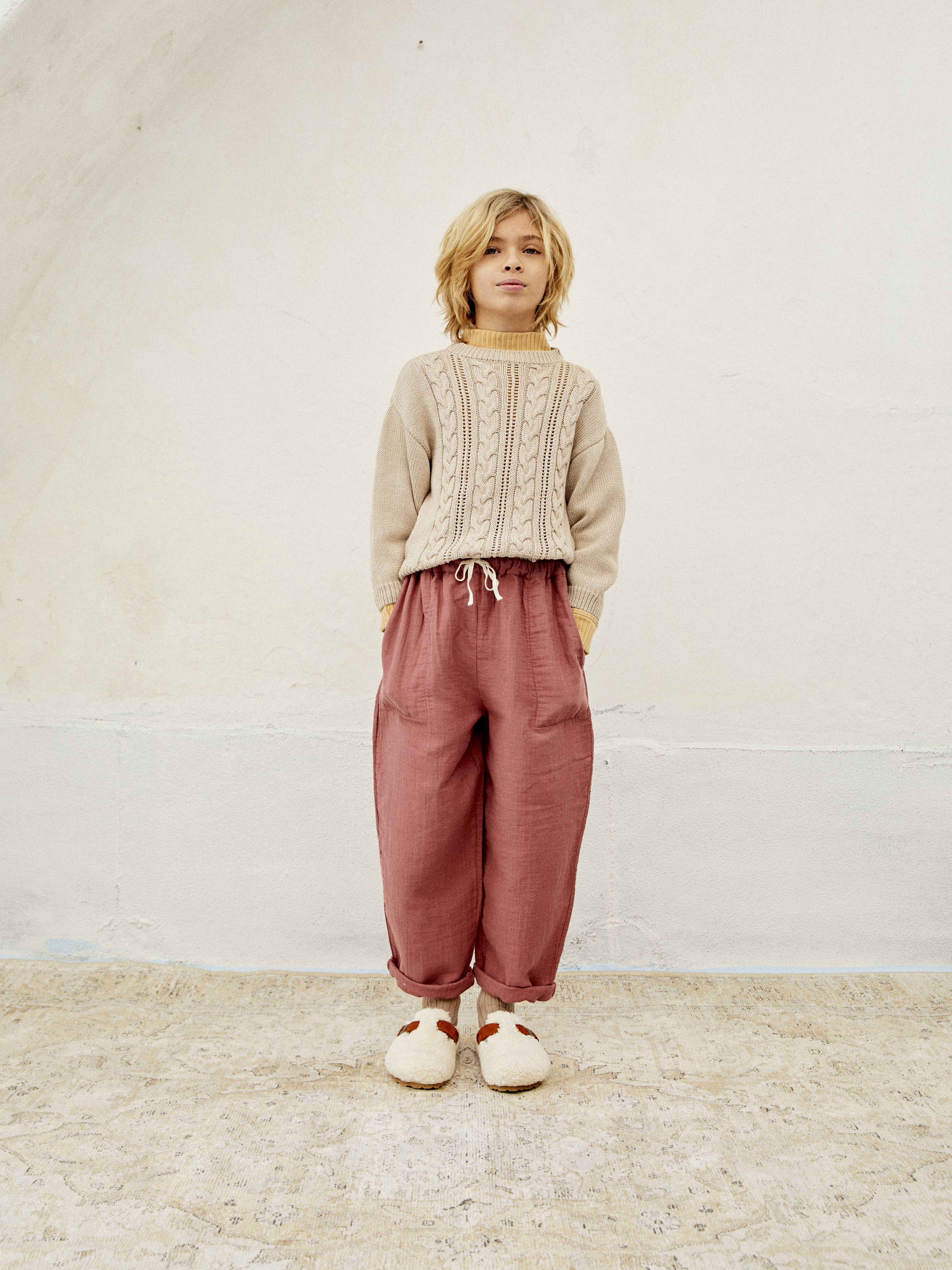 Sweater Knit Ecru - Sample