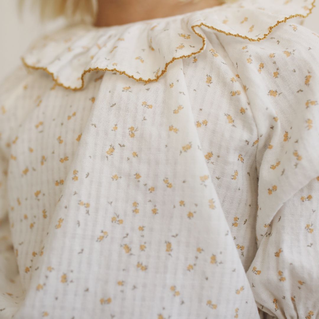 Blouse Oana Serker Mustard Flowers