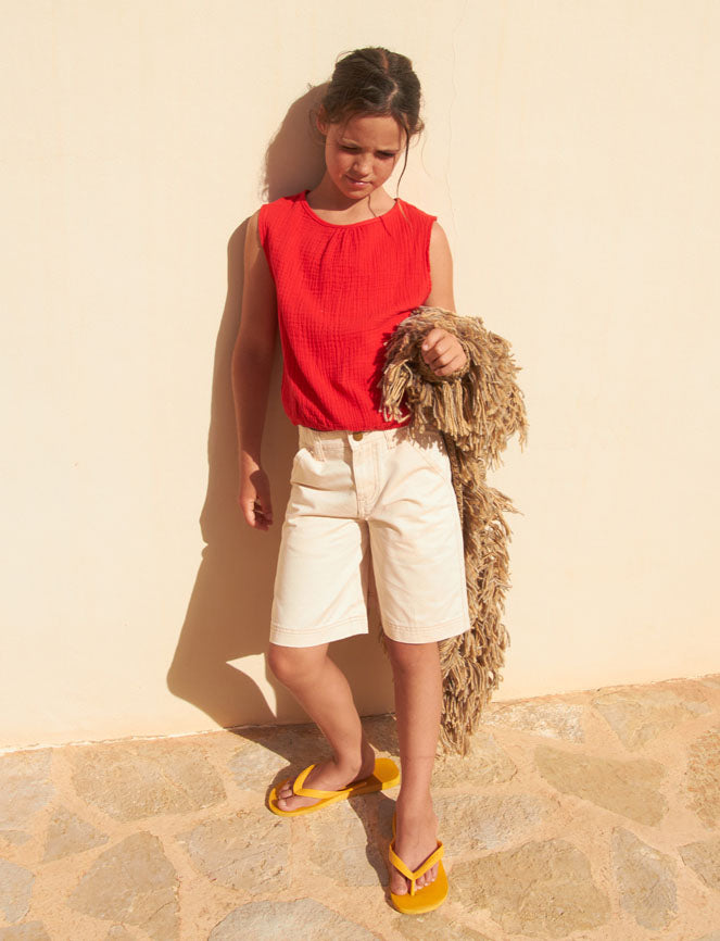 Bermuda Canvas Off White Denim