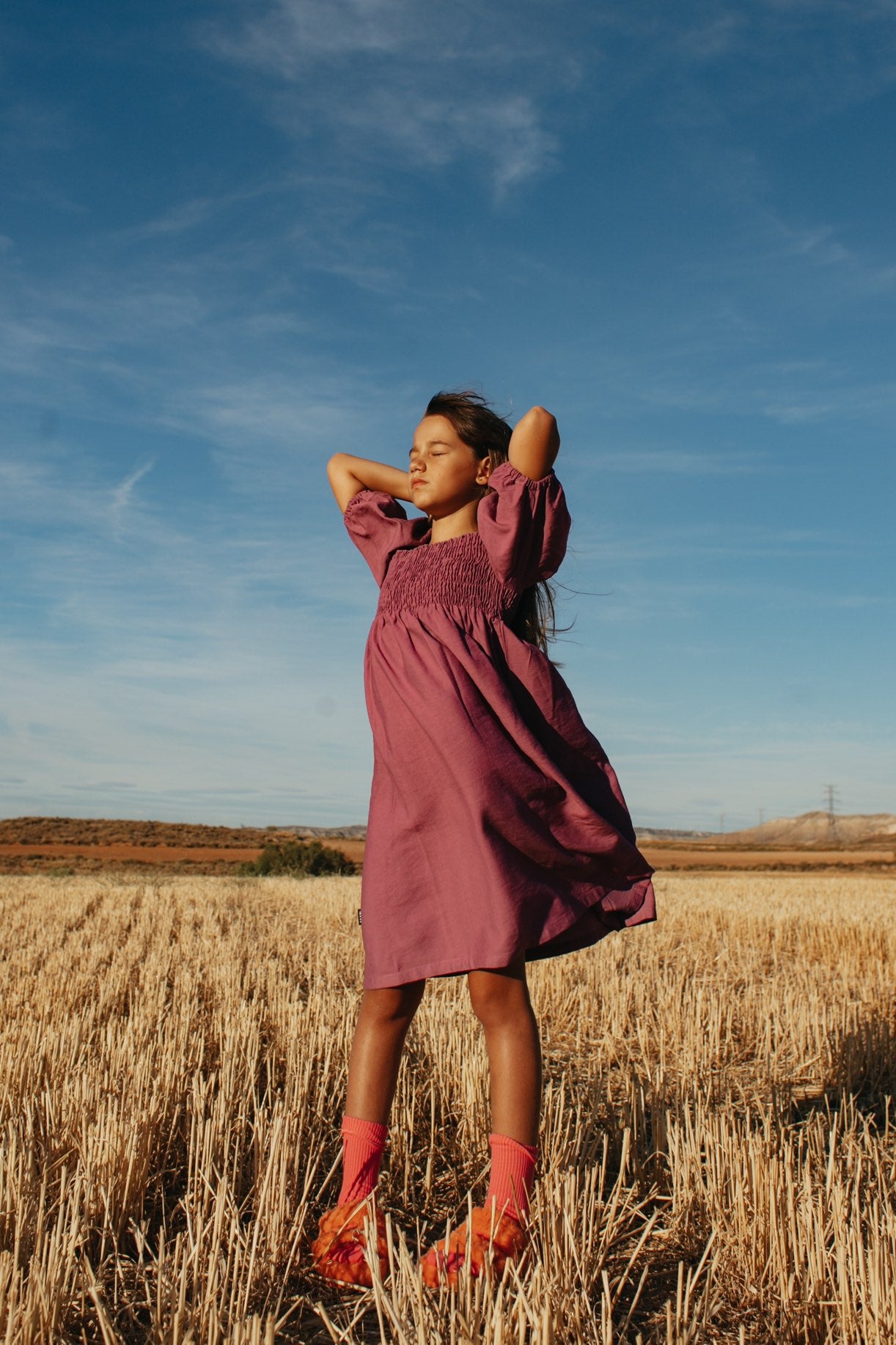 Dress Smocked Violet