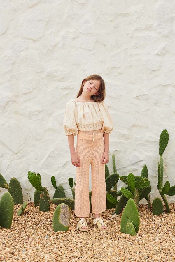 Blouse Leandra Ecru Flowers