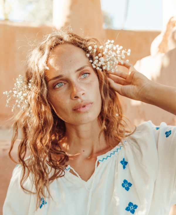 Dress Folk Milk Woman