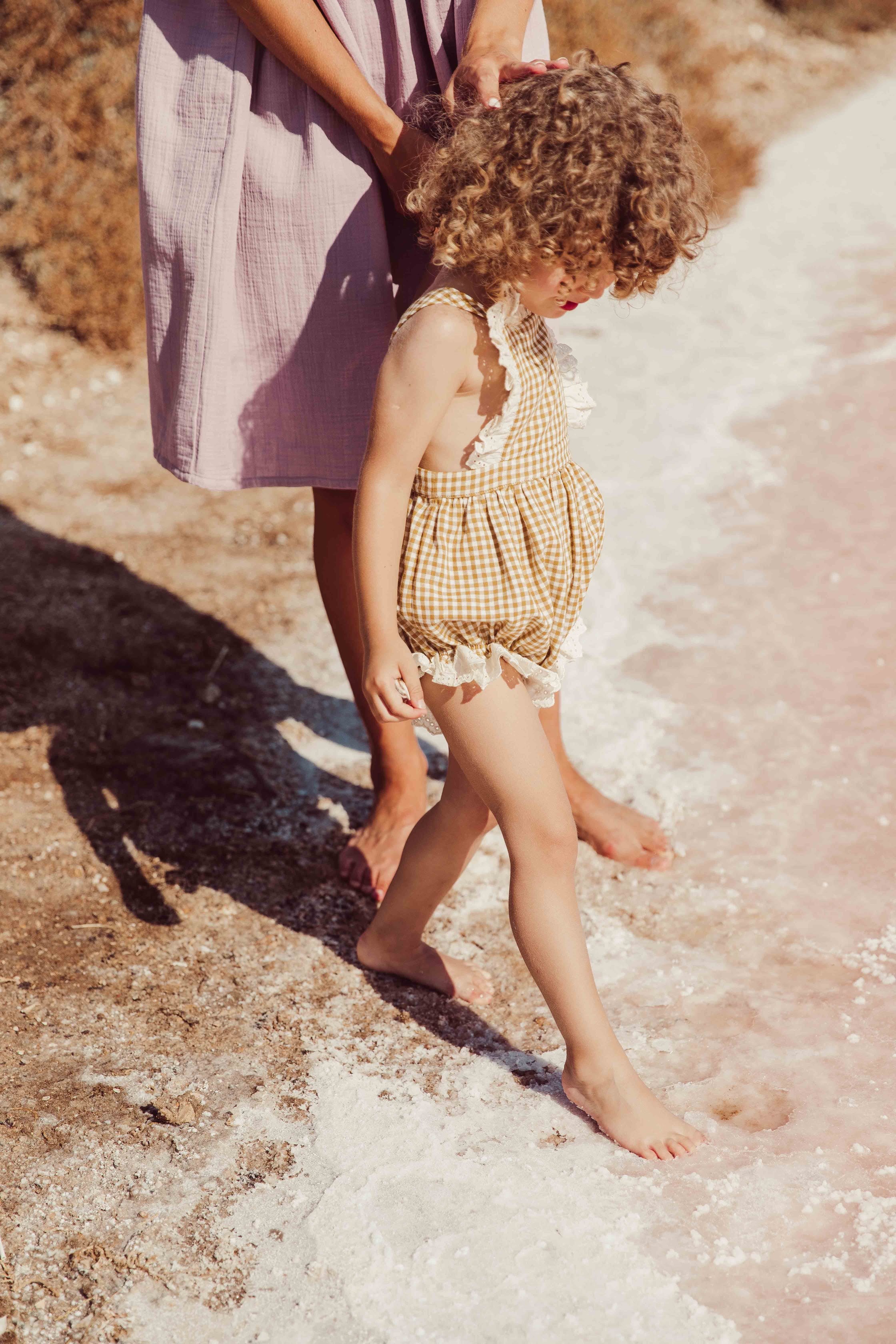 Romper Bertha Mustard Vichy