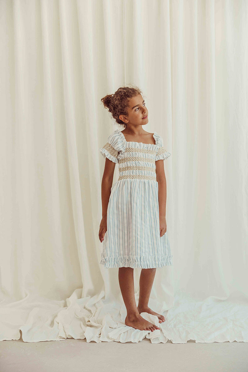 Dress Smocked Striped