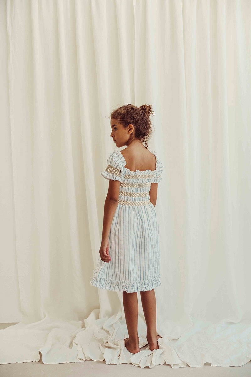 Dress Smocked Striped