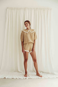 Shorts Sarah Mustard Vichy Woman