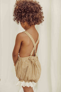 Romper Bertha Mustard Vichy
