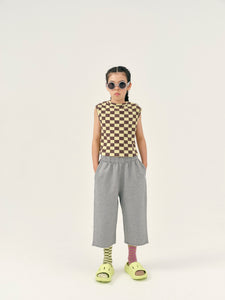 Sweatpants Cut Off Grey Melange