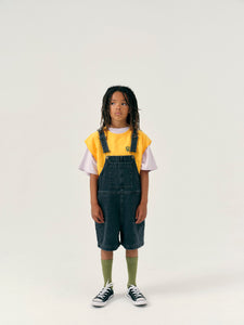 Dungaree Short Washed Black