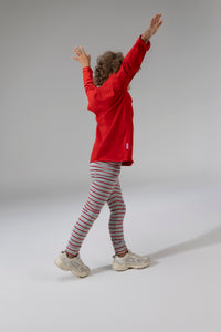 Legging Stripe Cherry