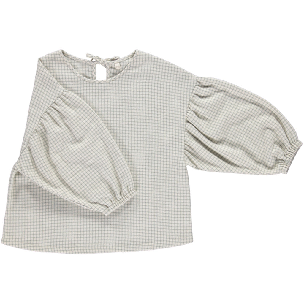 Blouson Puff Silver Check