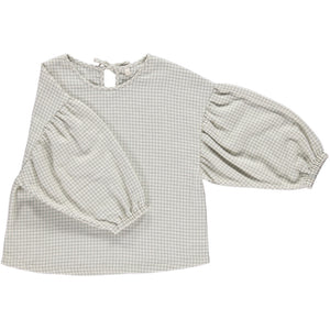 Blouson Puff Silver Check