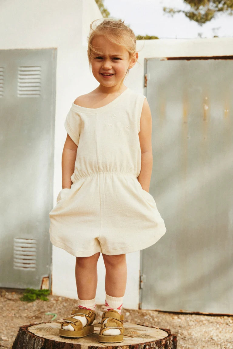 Suit Sleeveless Terry Pop Cream