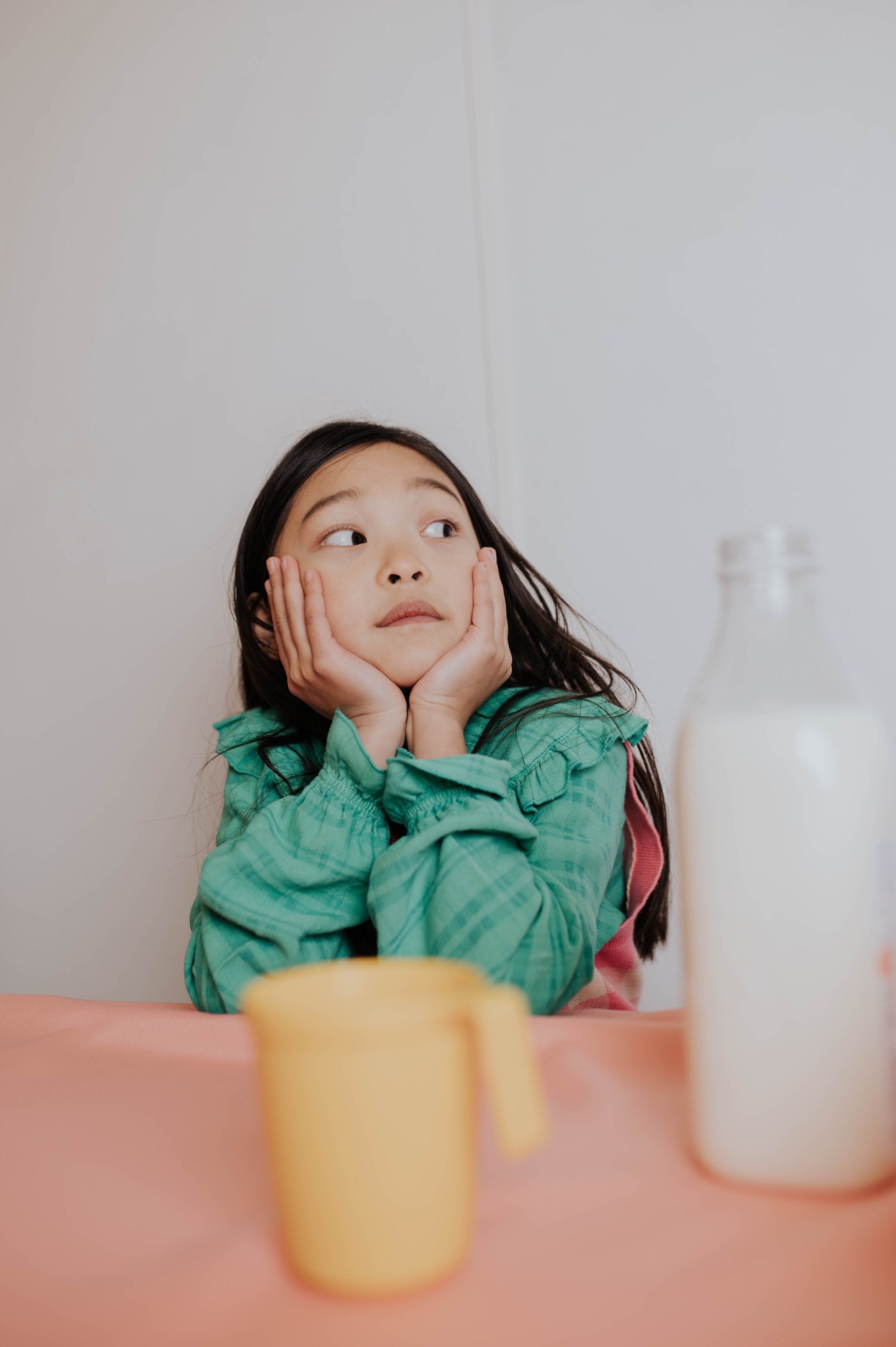 Blouse Fancy Collar Magic Green Check