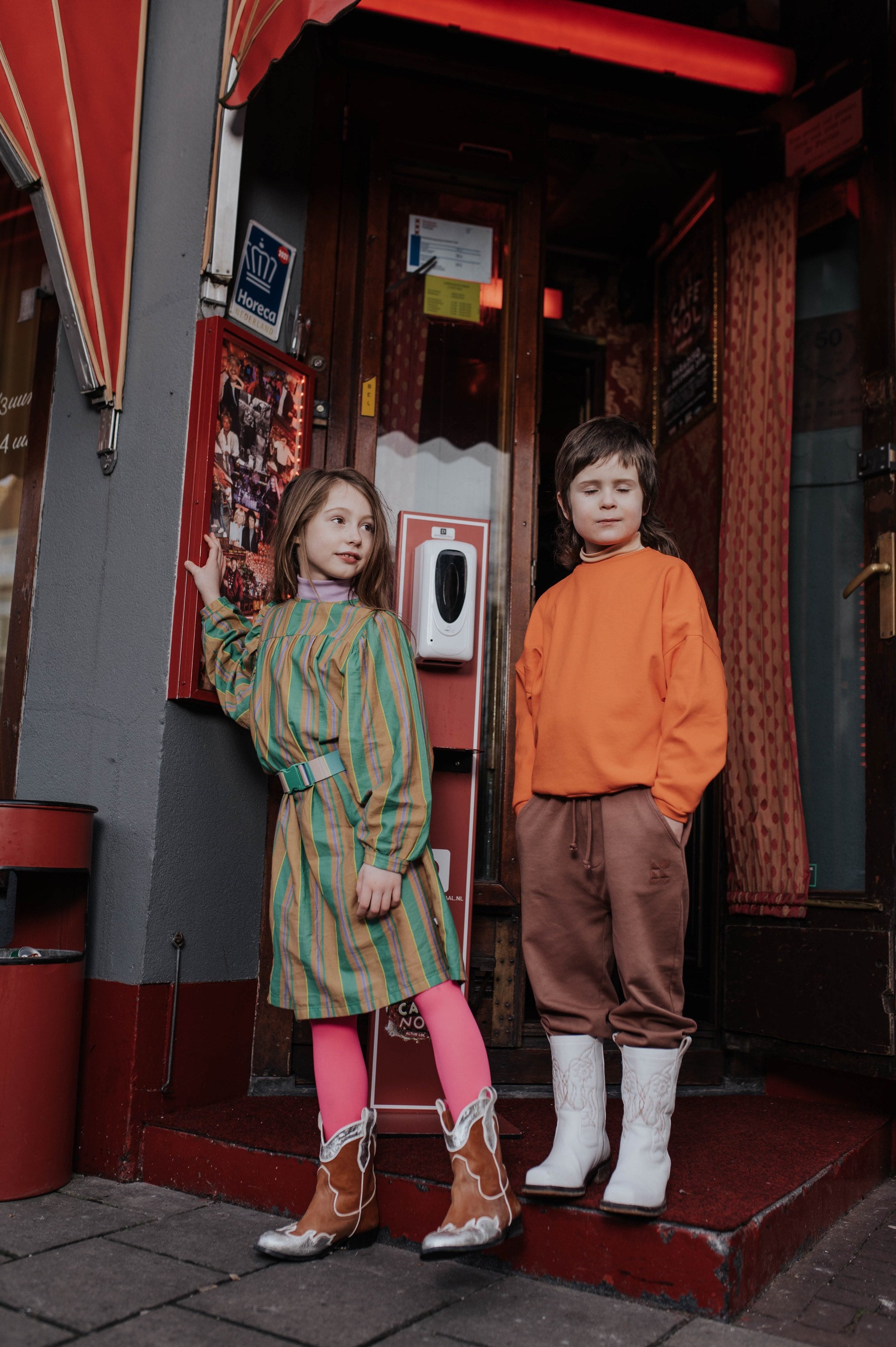 Dress Balloon Magic Green Sand Stripe