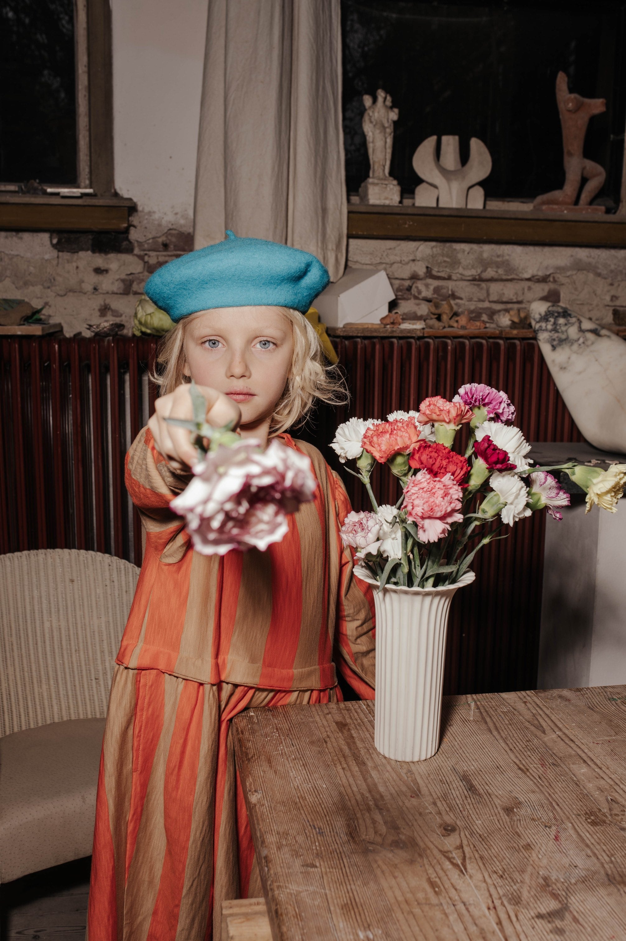 Dress At Ease Red Block Stripe