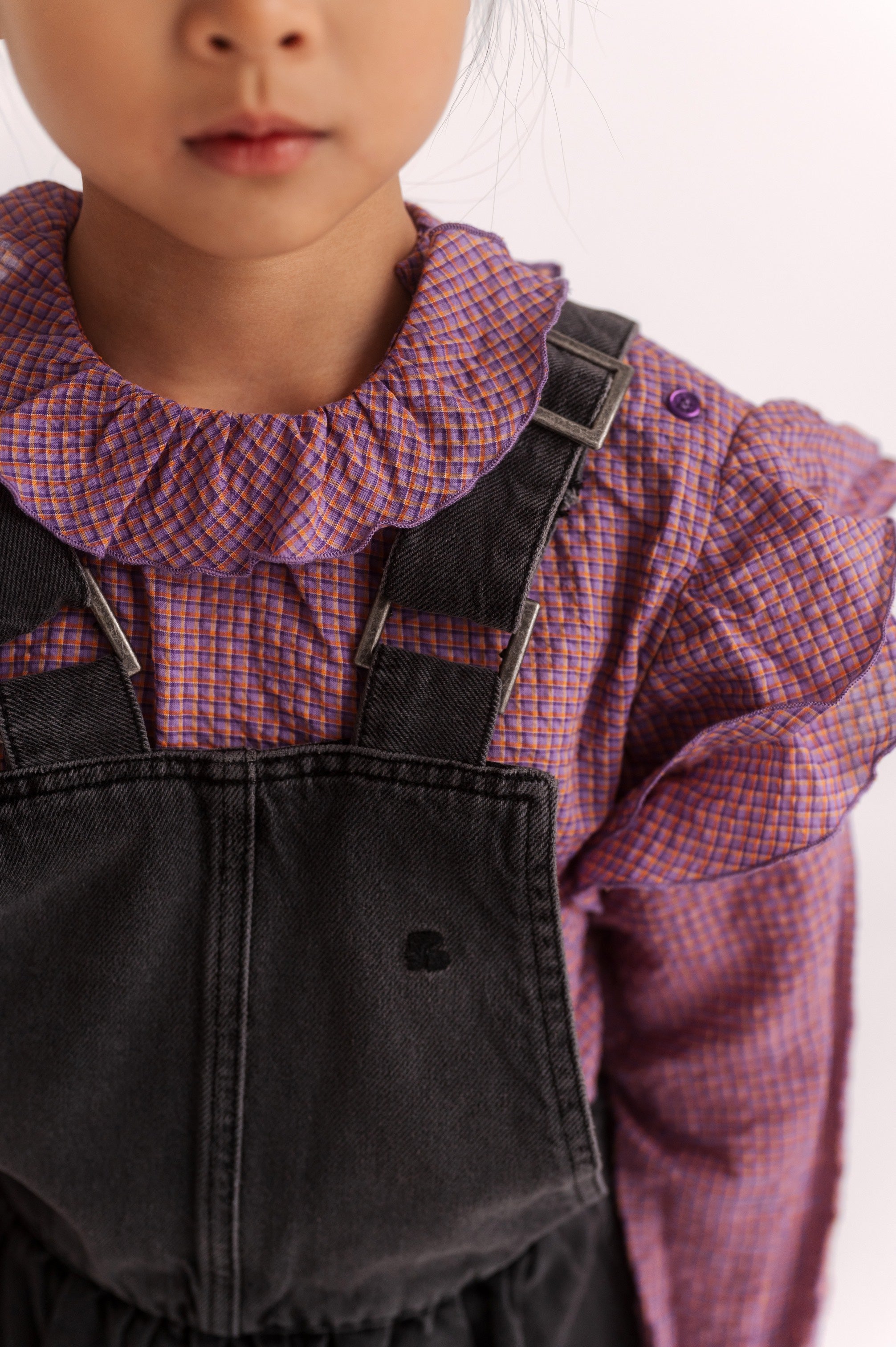 Blouse Ava Multi Mauve Check