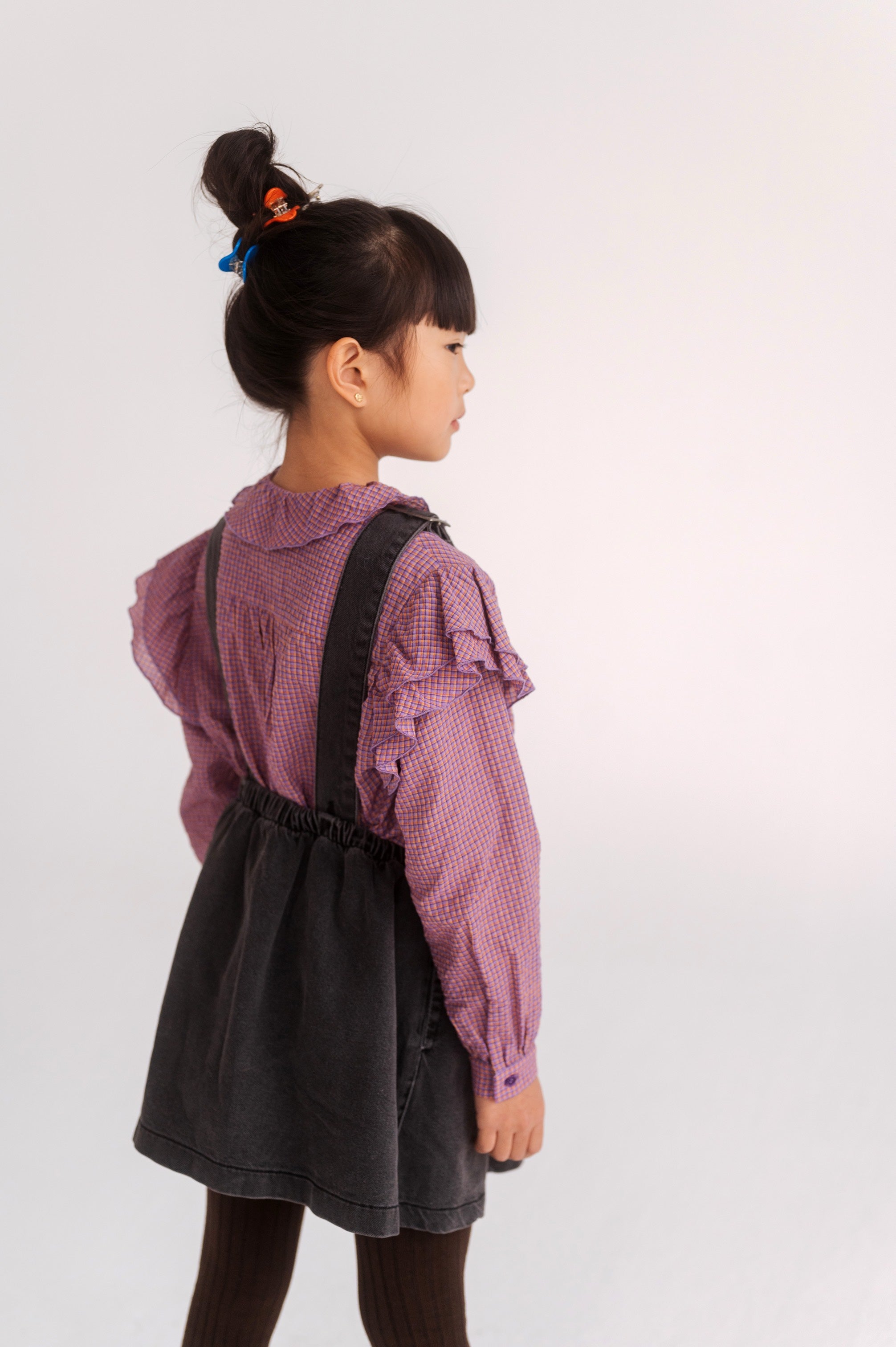 Blouse Ava Multi Mauve Check