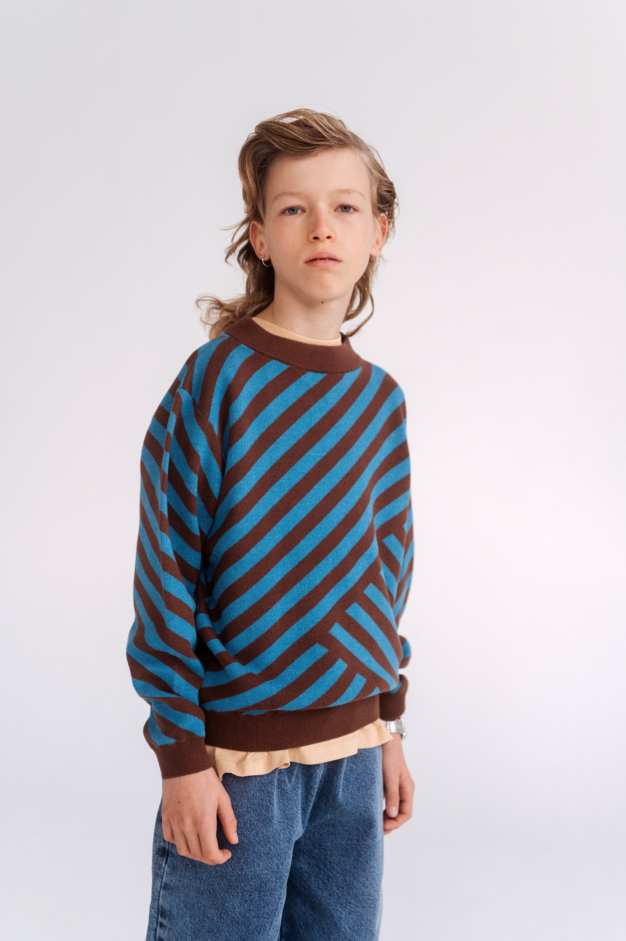 Sweater Knit Boxy Abstract