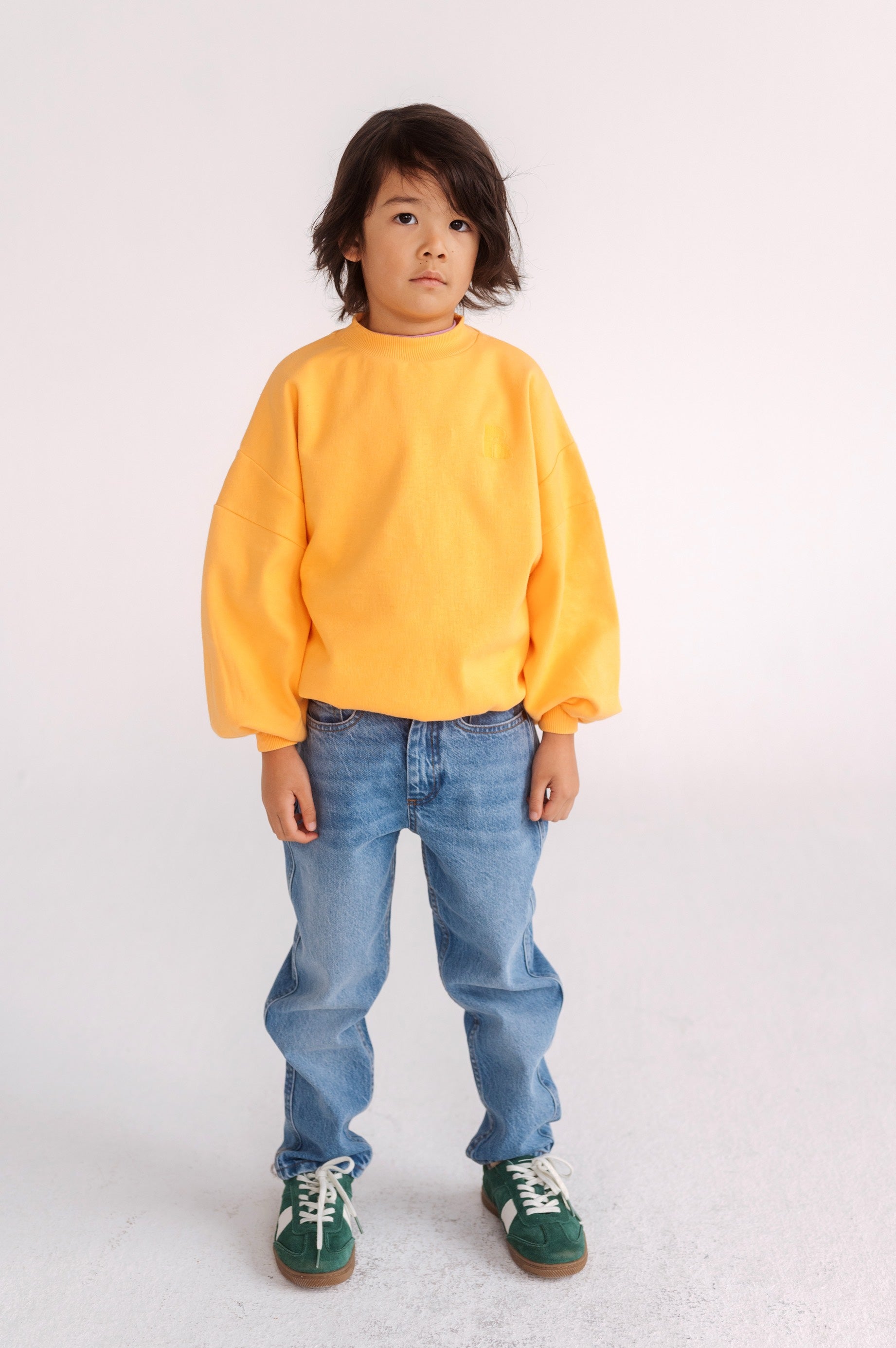 Sweater Crewneck Bright Marigold