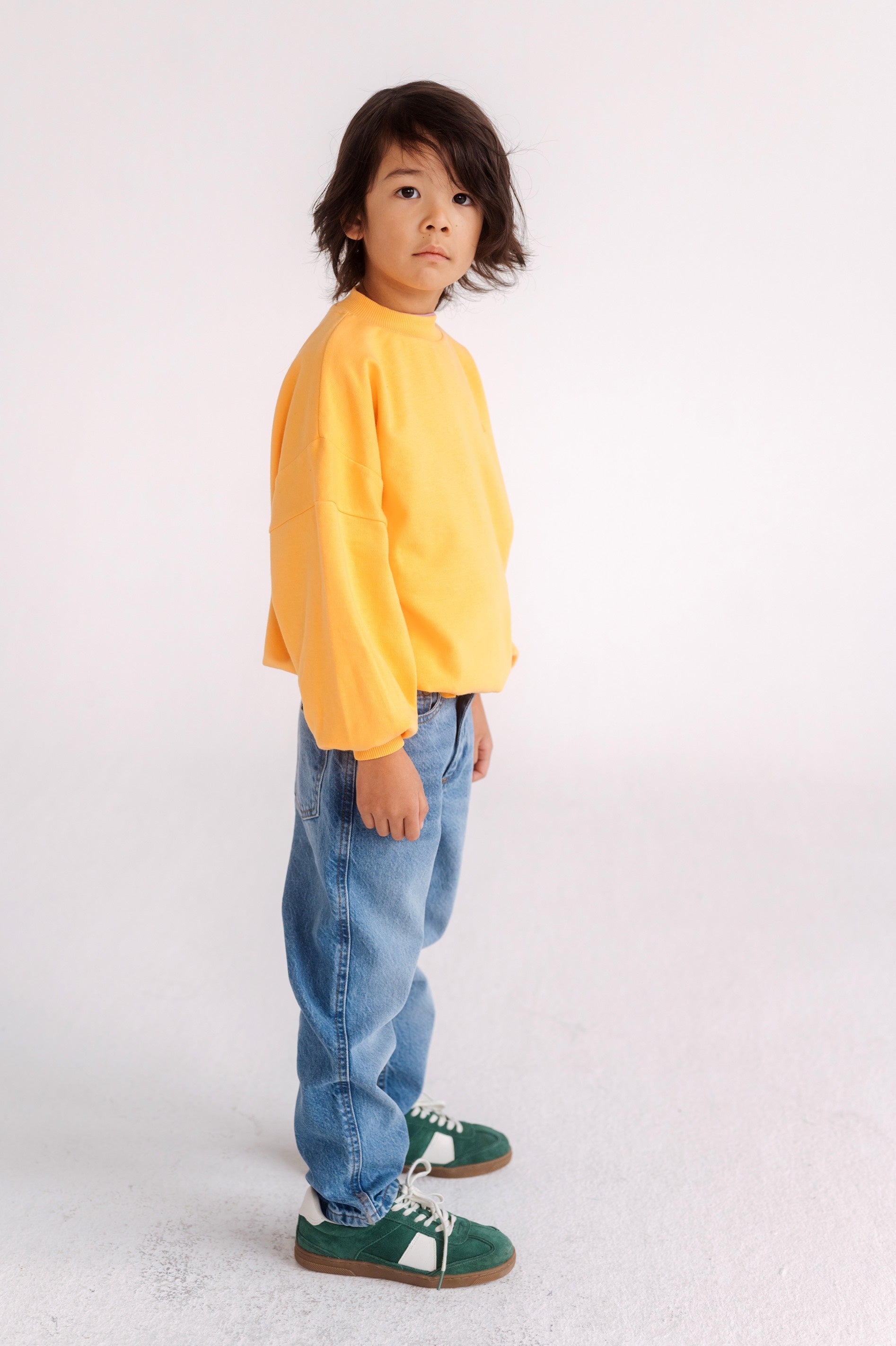 Sweater Crewneck Bright Marigold