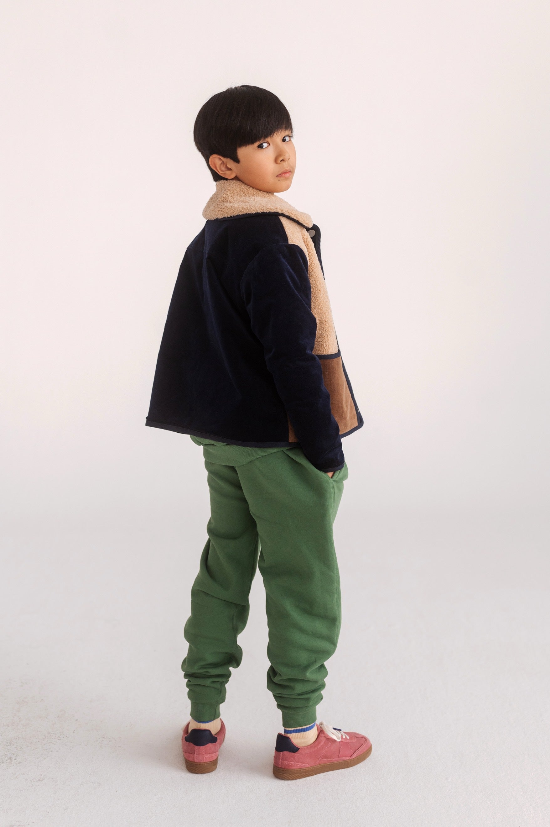 Jacket Teddy Color Block