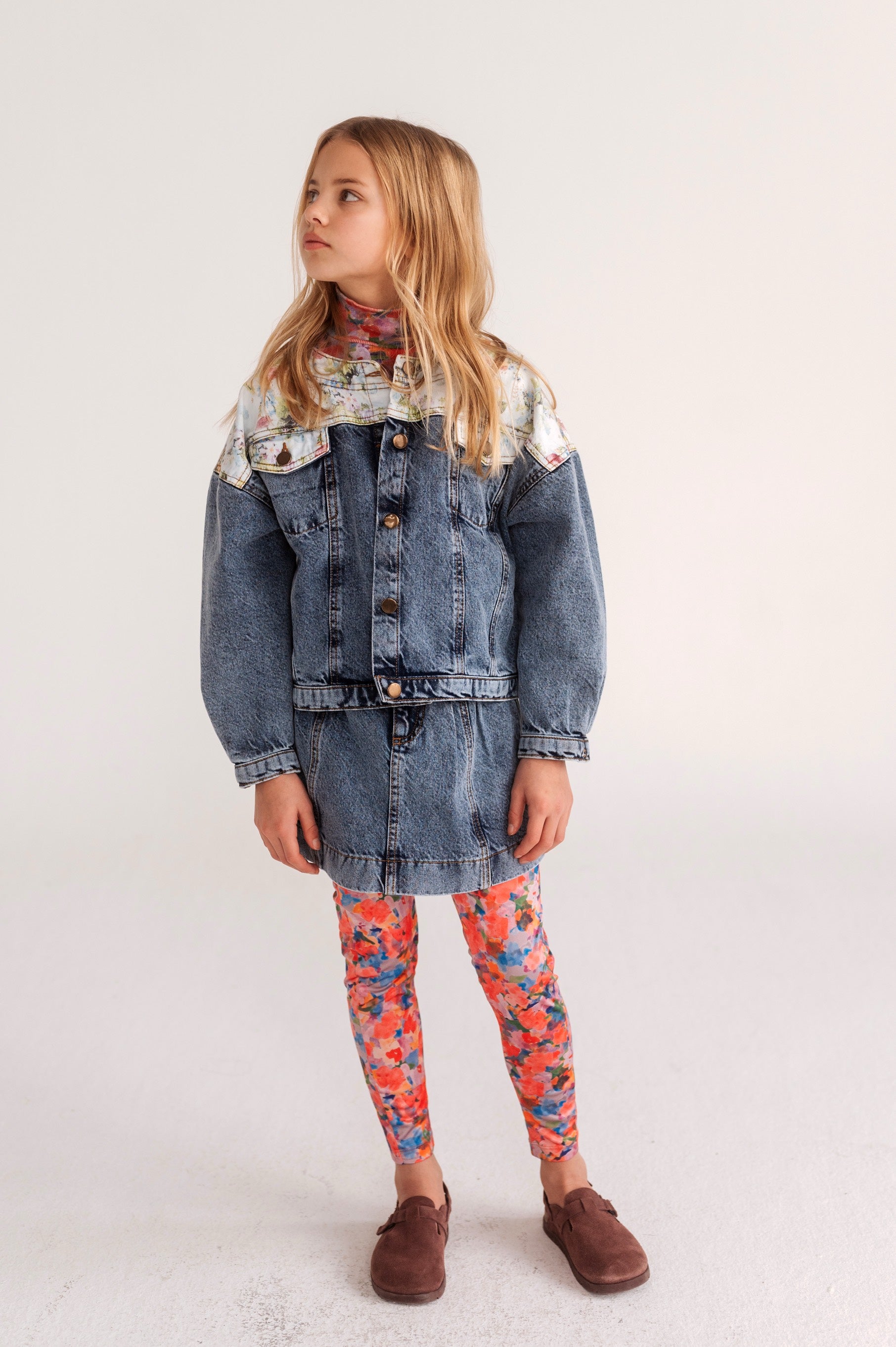 Jacket Denim Bob Acid Colour Block