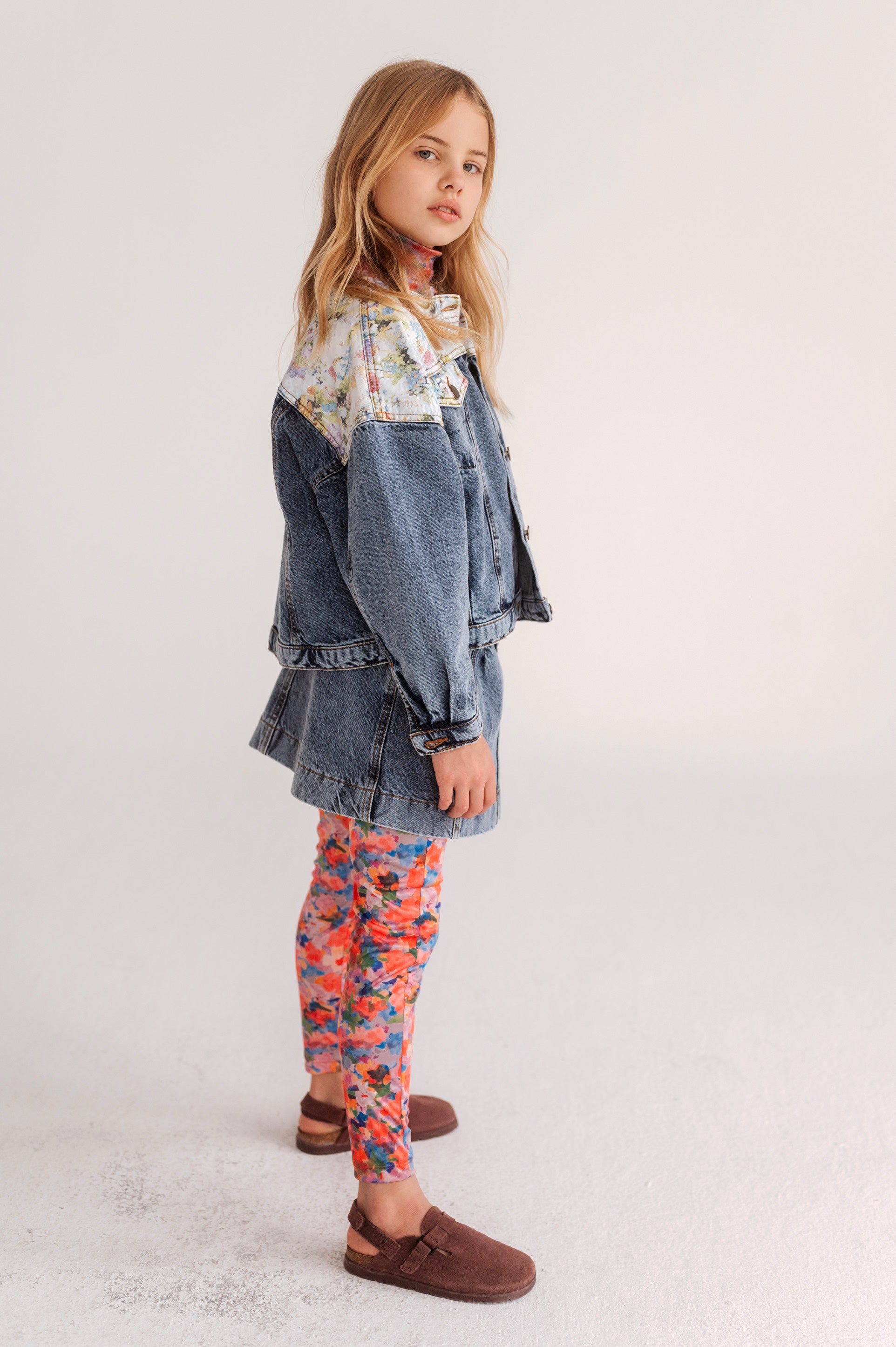 Jacket Denim Bob Acid Colour Block