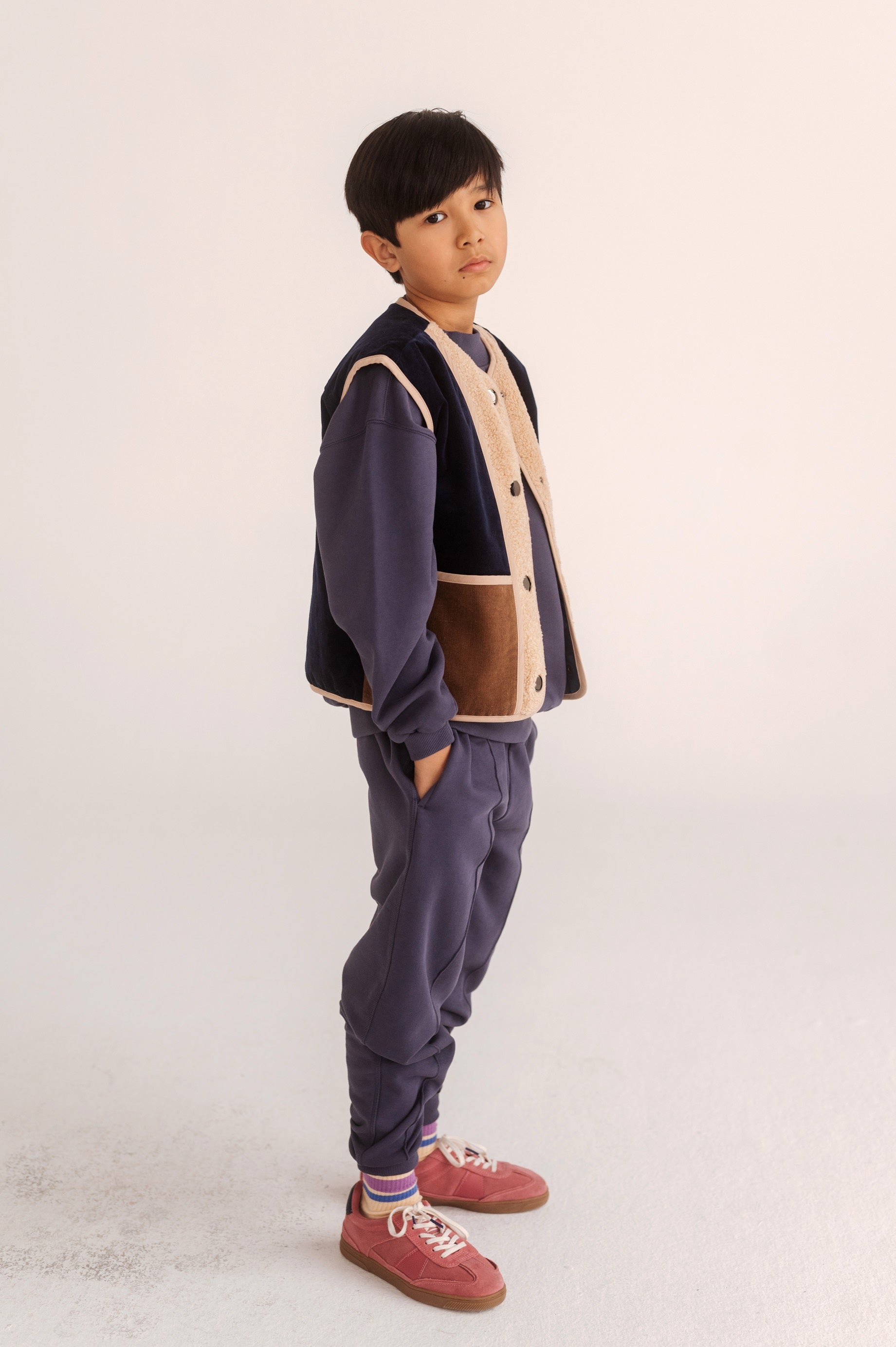 Waistcoat Teddy Color Block