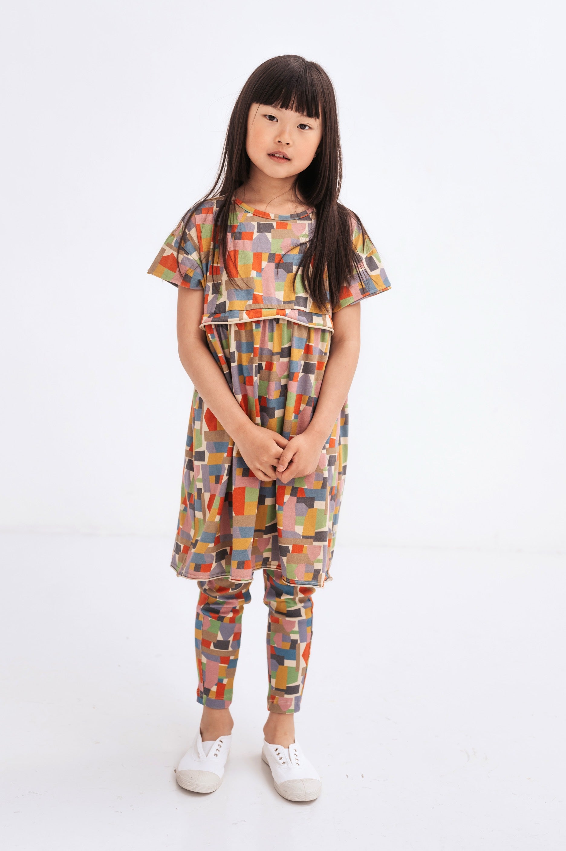 Dress Of Clouds Graphic Color Block