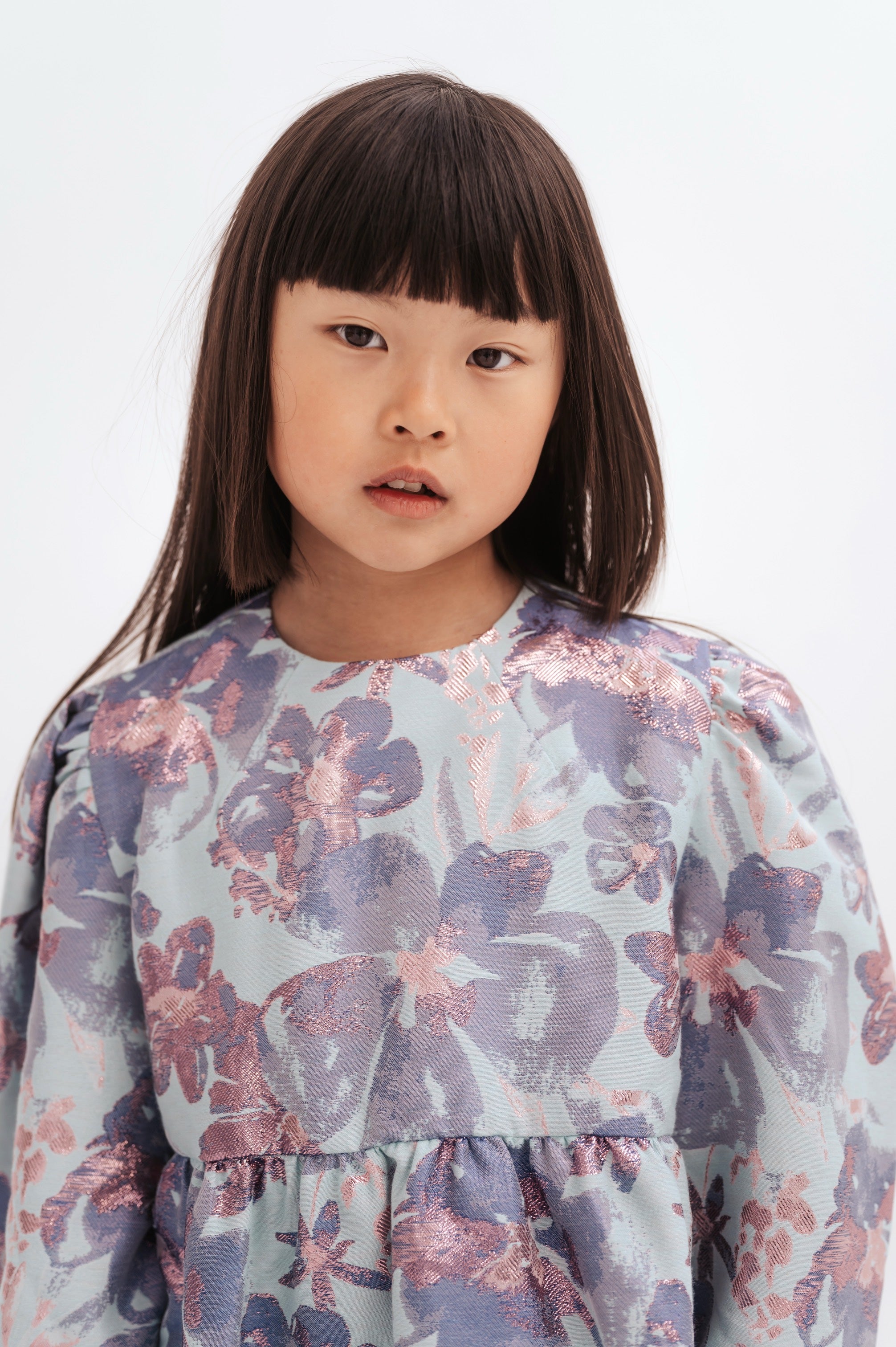 Dress Euphoria Sparkle Aqua Flower