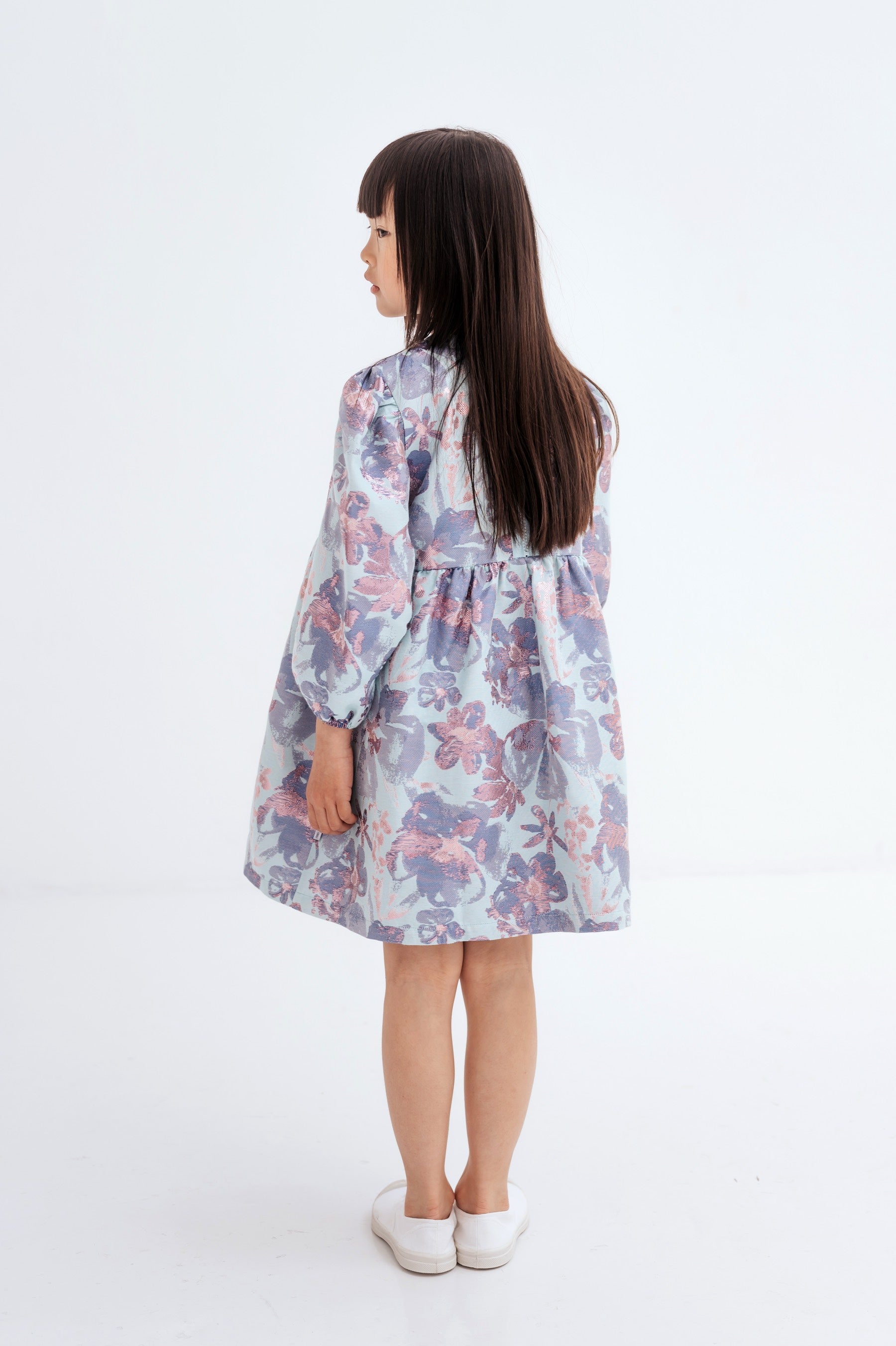 Dress Euphoria Sparkle Aqua Flower