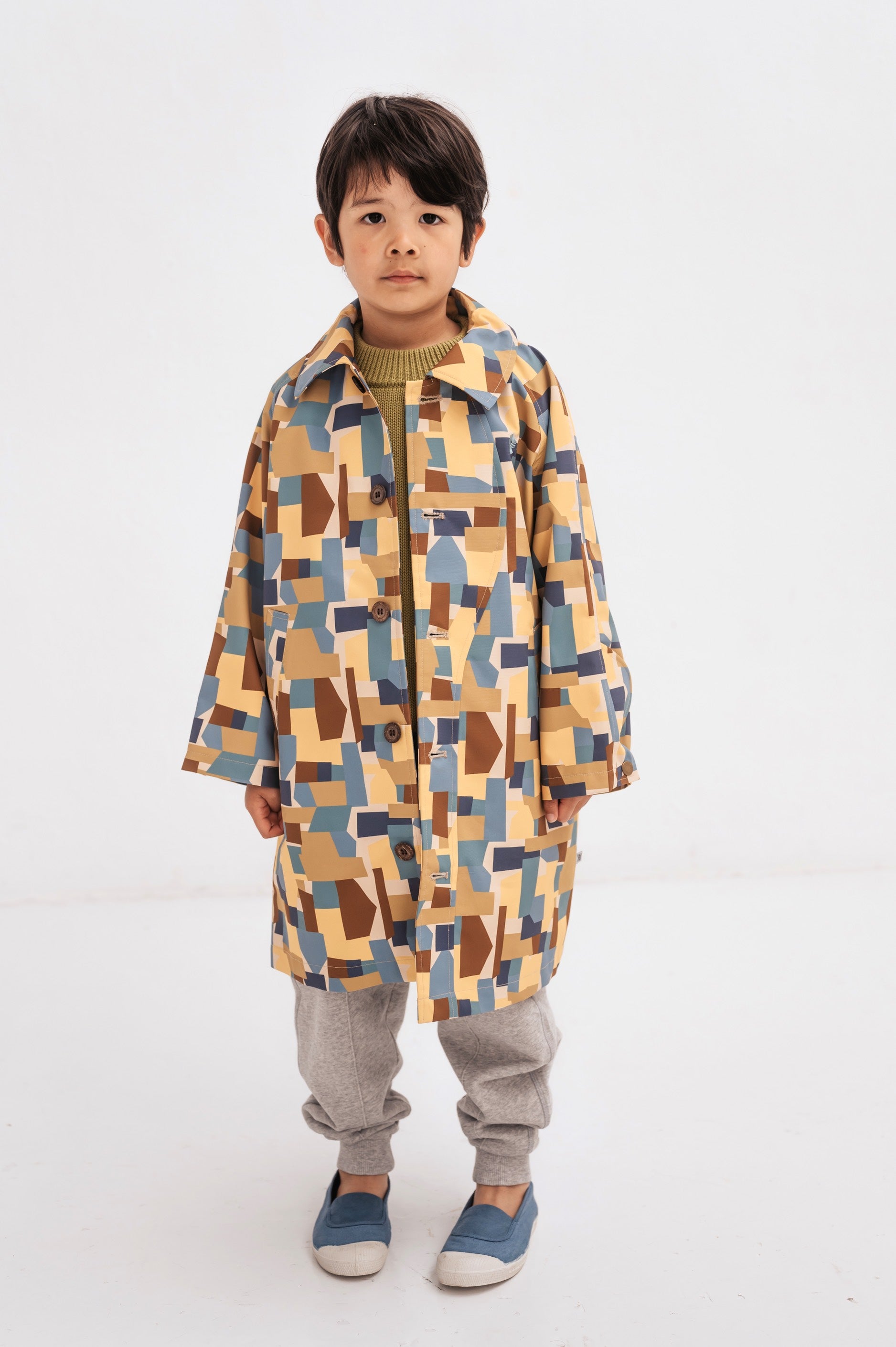 Trenchcoat Army Color Block