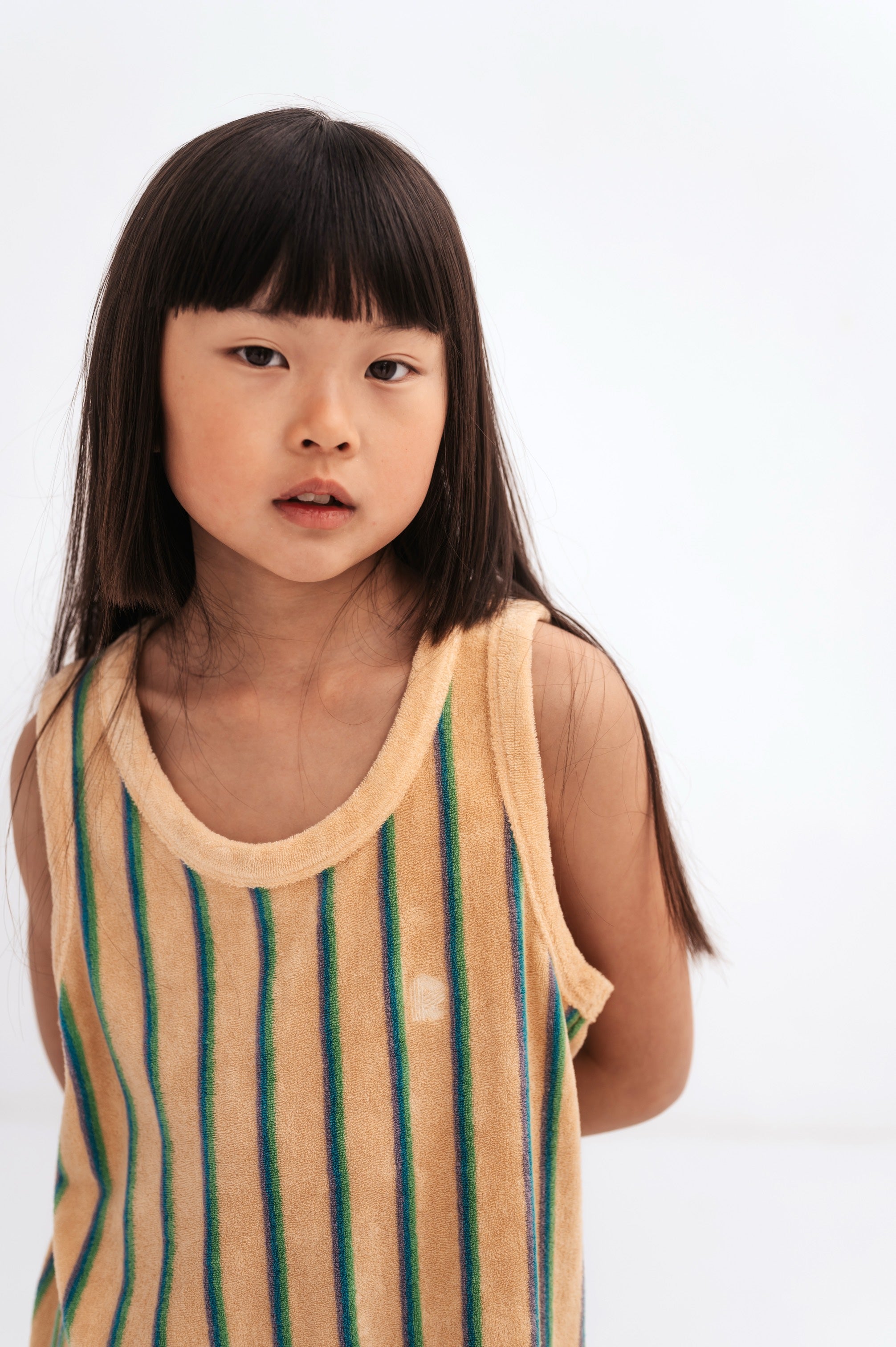 Dress Singlet Multi Pop Stripe