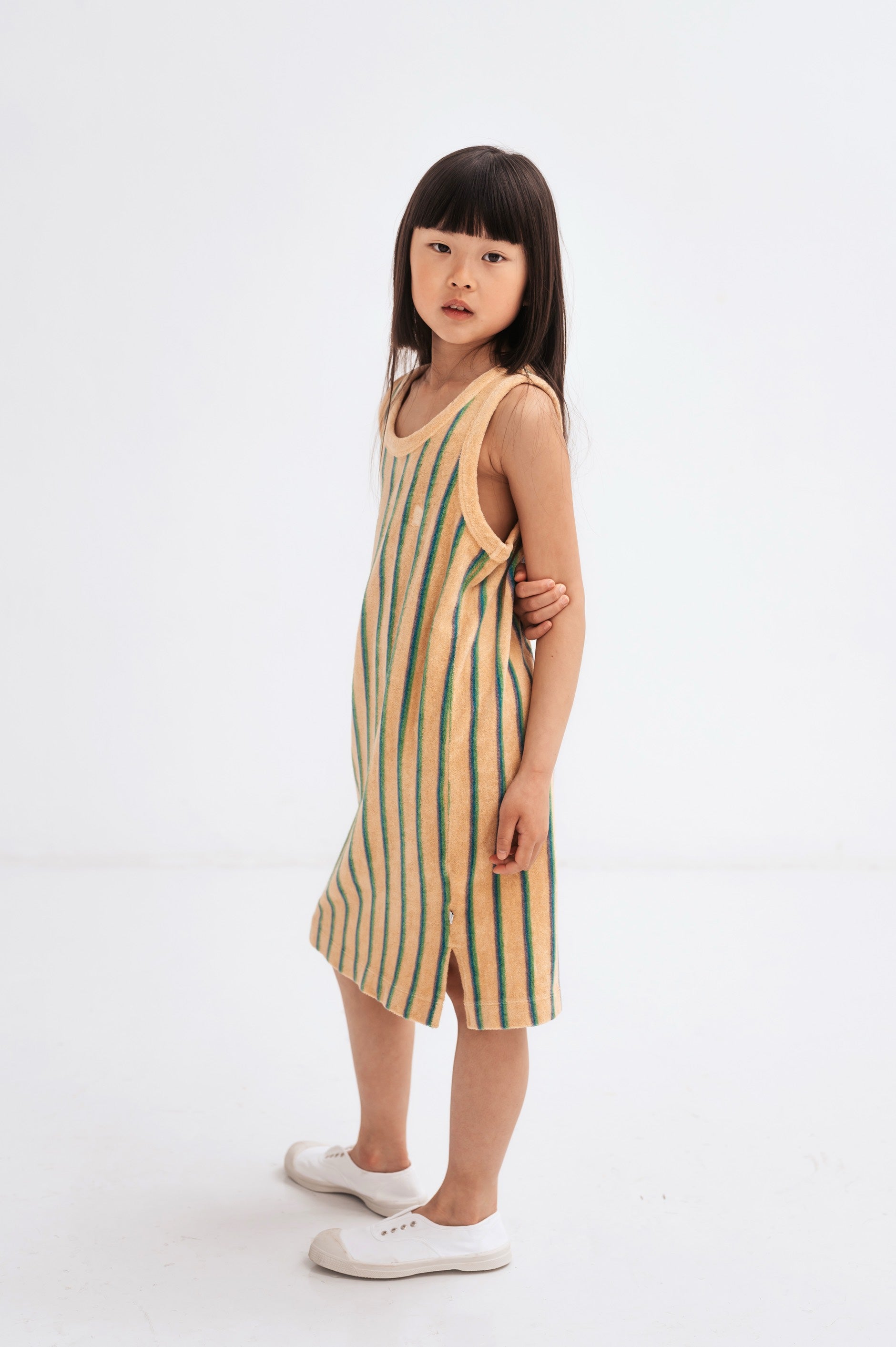 Dress Singlet Multi Pop Stripe