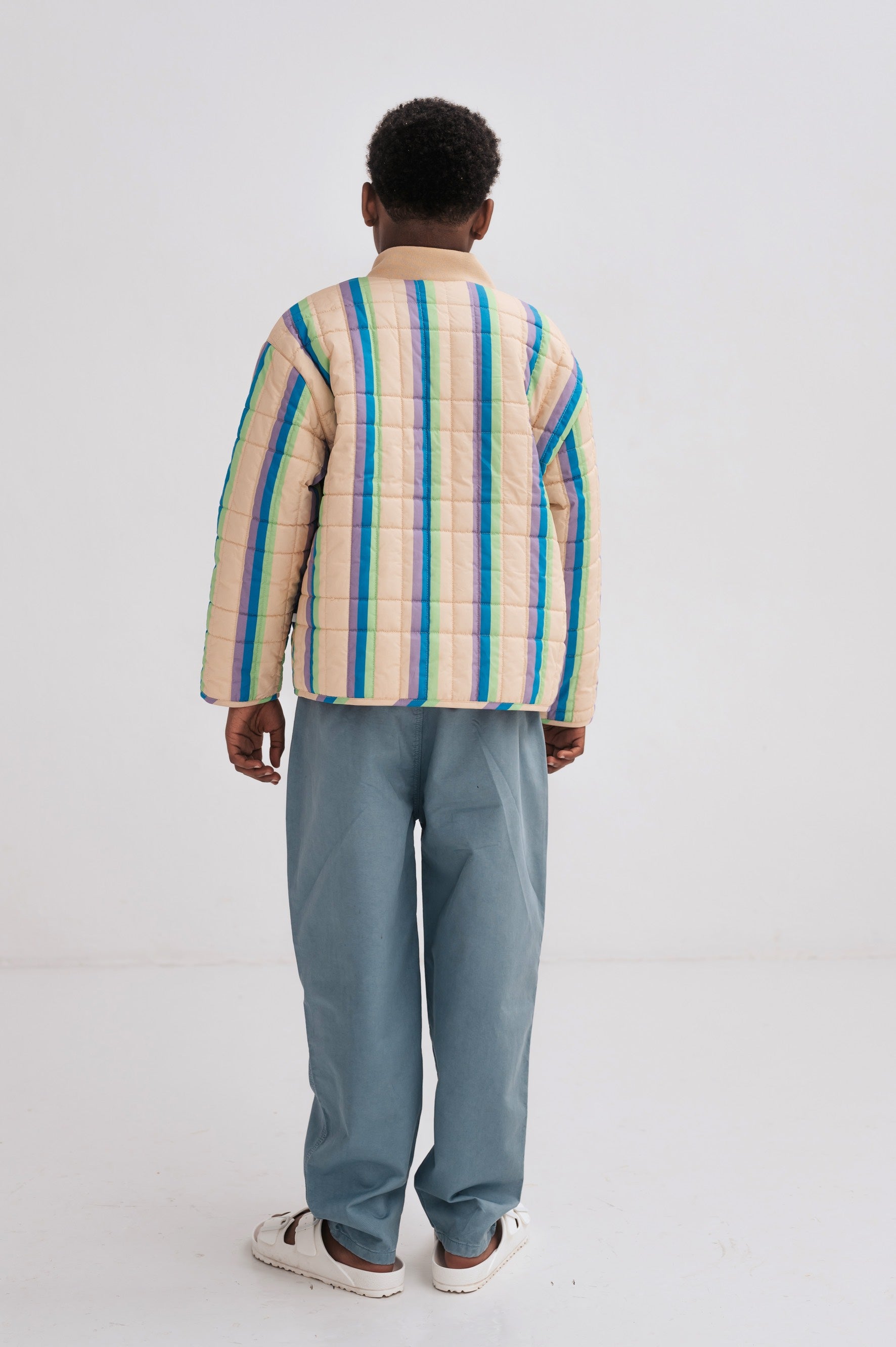 Jacket Padded Multi Pop Stripe