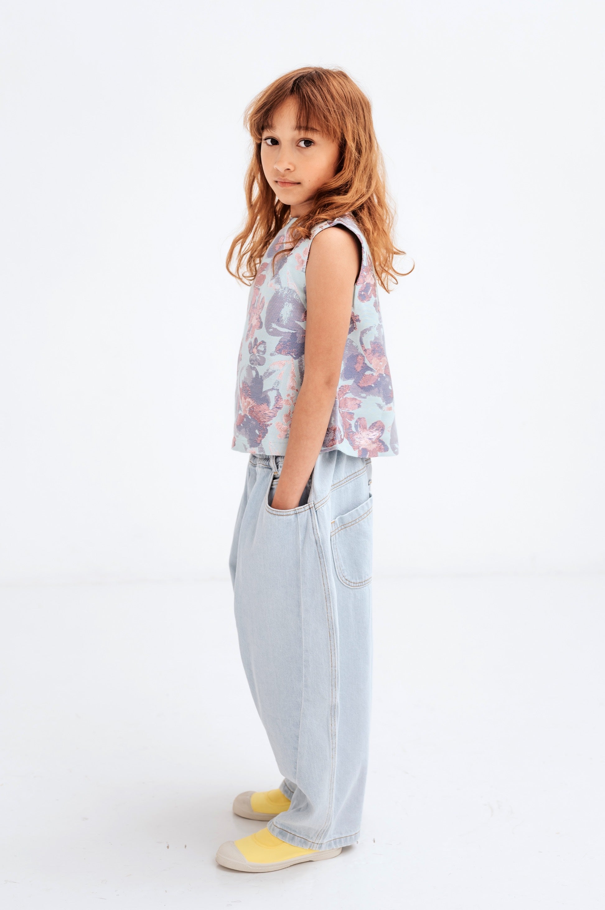 Top Euphoria Sparkle Aqua Flower