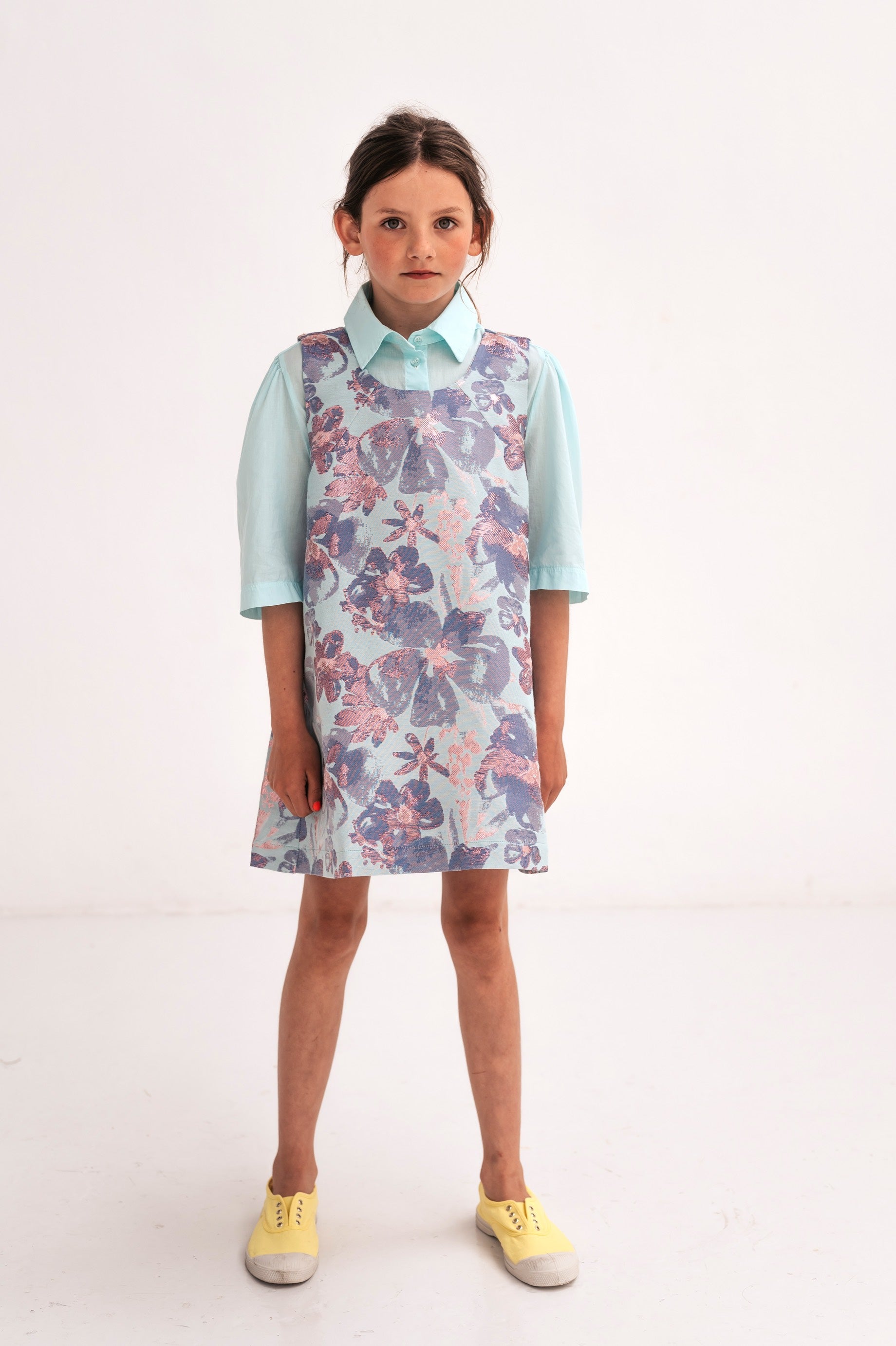 Pinafore Euphoria Sparkle Aqua Flower