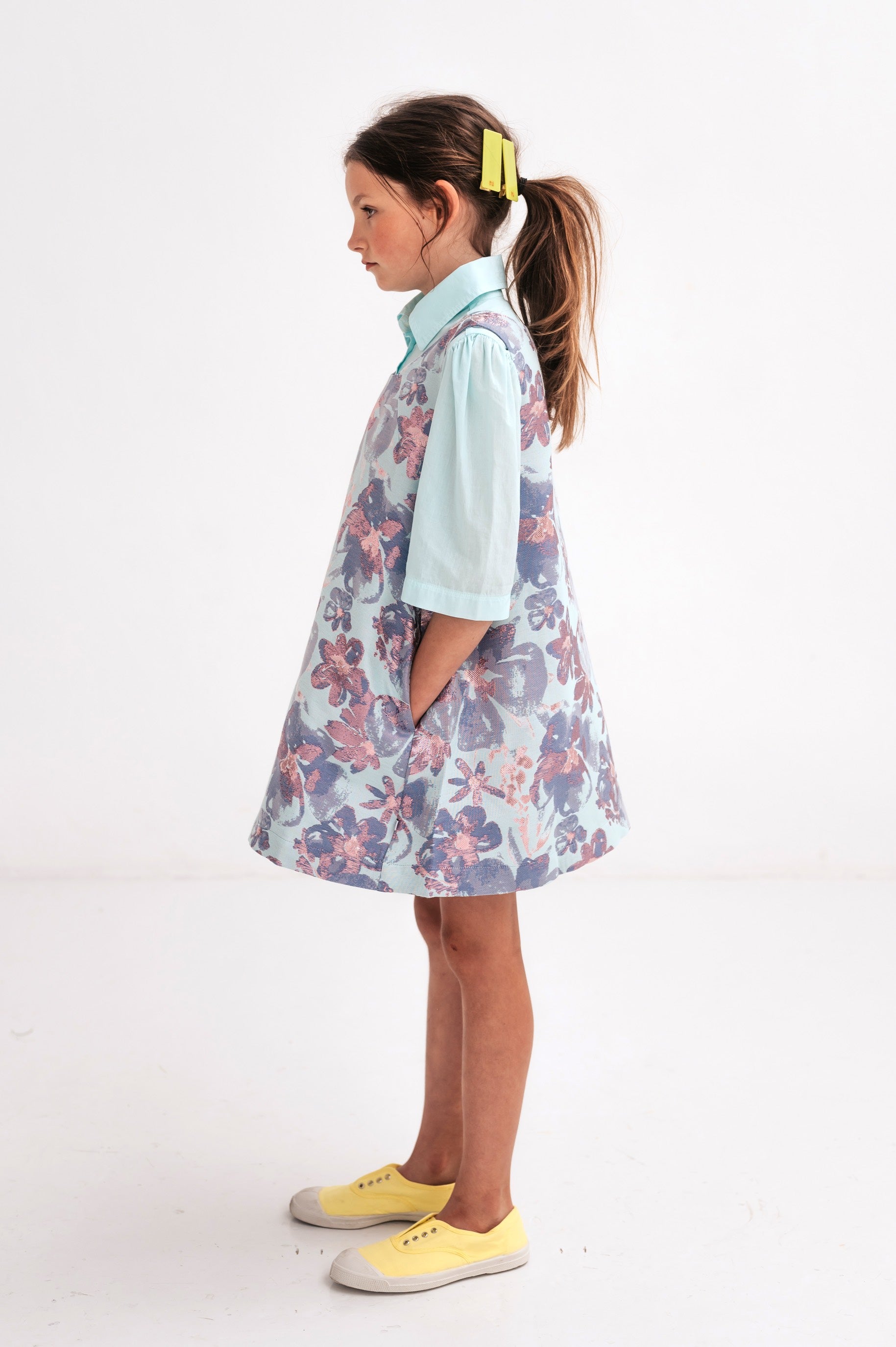 Pinafore Euphoria Sparkle Aqua Flower