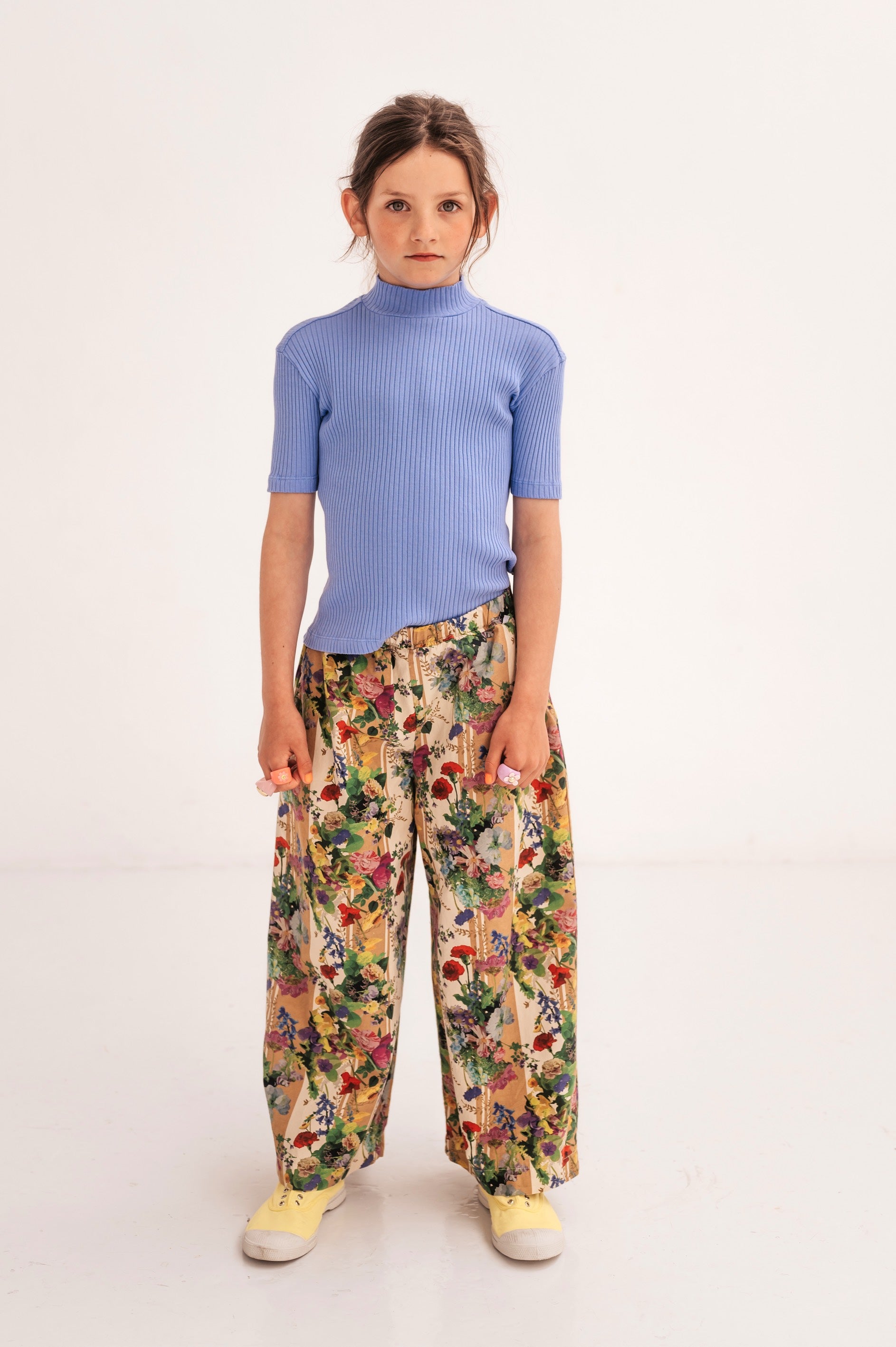 Pants Straight Fizzy Flower