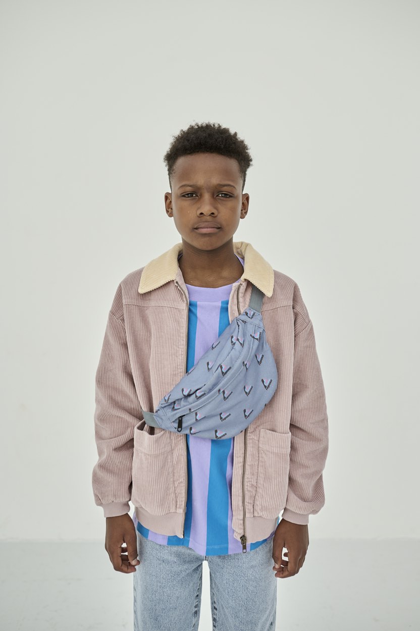 Bomber Collar Mauve Rose