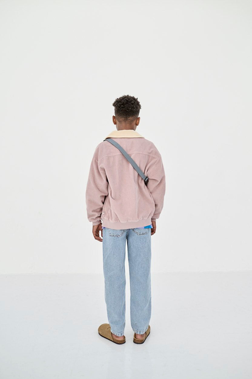 Bomber Collar Mauve Rose