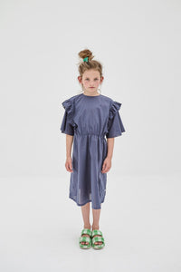 Dress Ruffle Night Blue