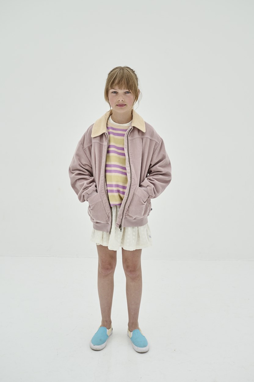 Bomber Collar Mauve Rose